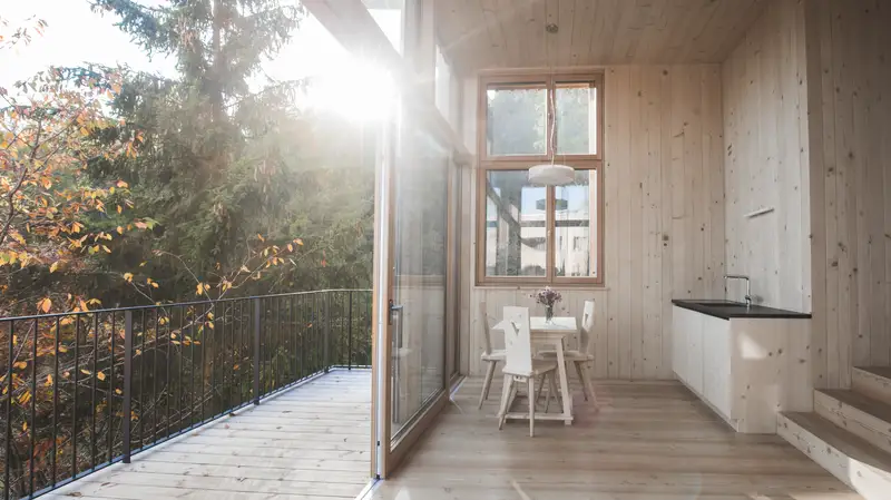 Baumhaus — das sogenannte "indoor outdoor feeling"
